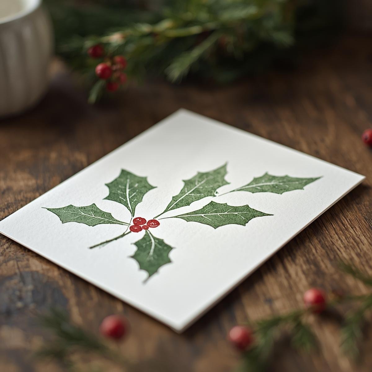 LITHOGRAPHIC PRINTING CHRISTMAS CARD WELLNESS WORKSHOP