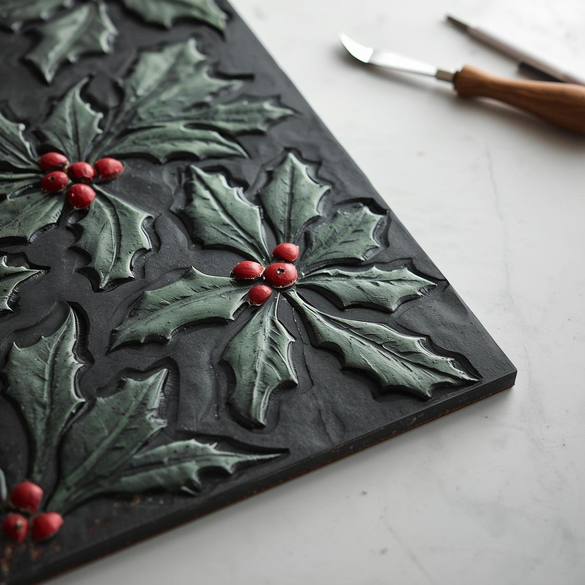 LITHOGRAPHIC PRINTING CHRISTMAS CARD WELLNESS WORKSHOP