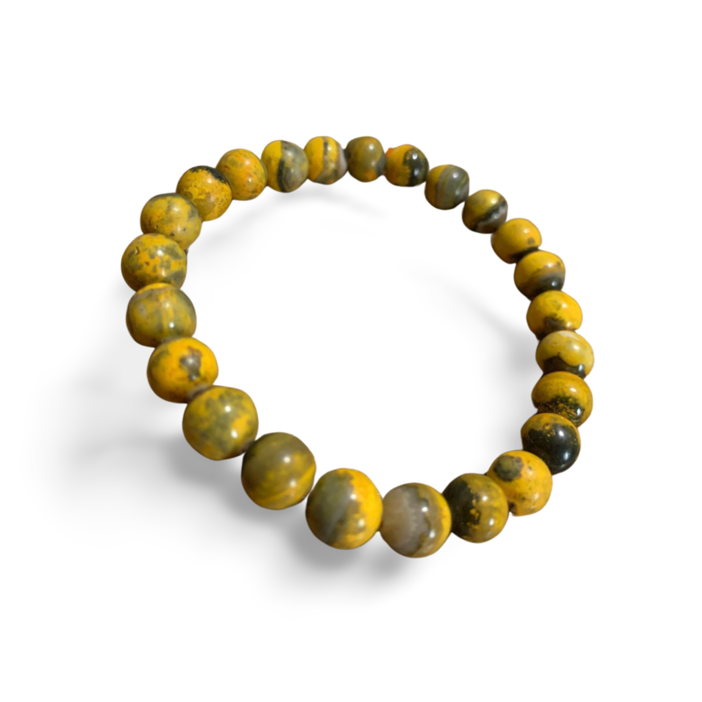 BUMBLE BEE JASPER BEADED BRACELET