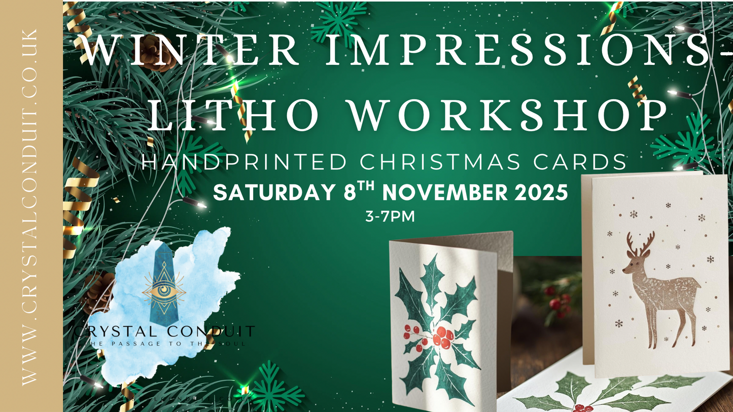 LITHOGRAPHIC PRINTING CHRISTMAS CARD WELLNESS WORKSHOP