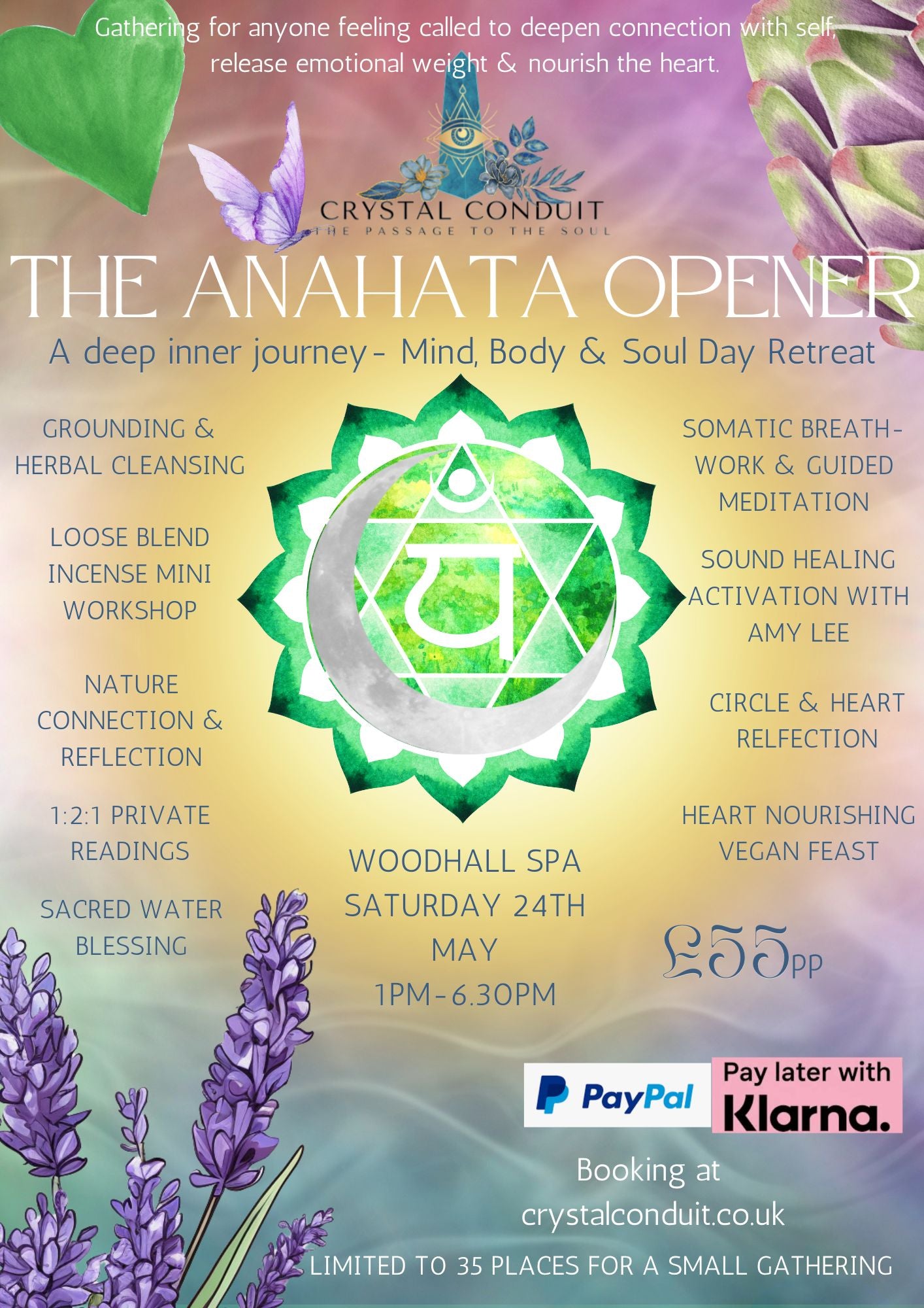 THE ANAHATA OPENER- A Deep Inner Journey Spiritual Day Retreat, Woodhall Spa, Lincolnshire 24th May 2025