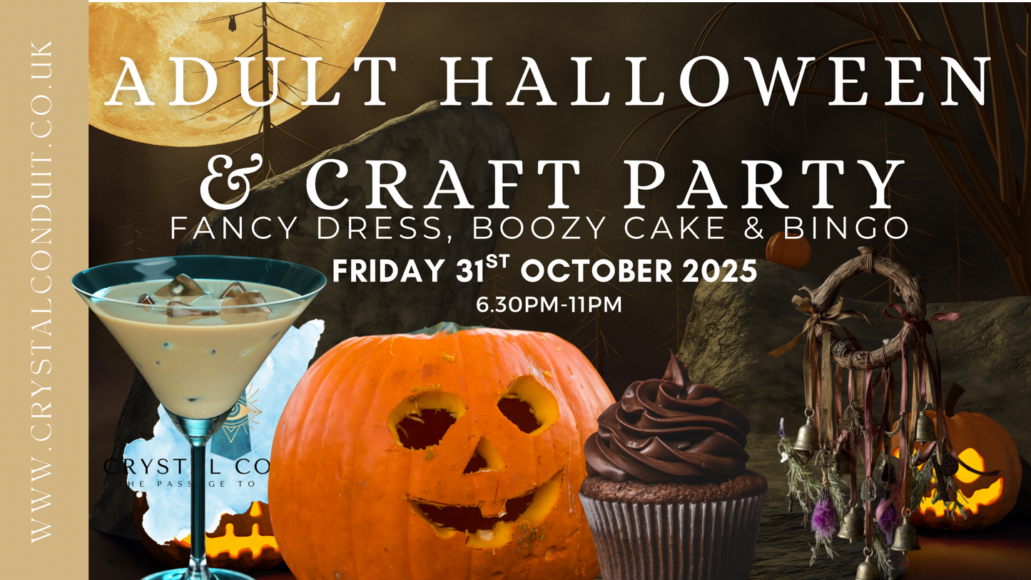 ADULT HALLOWEEN PARTY & WITCH BELLS CRAFT WORKSHOP!