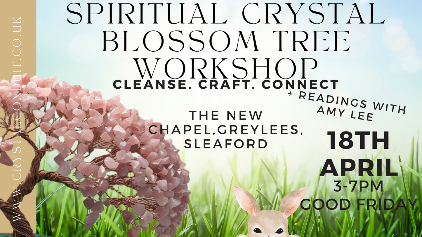 SPIRITUAL CRYSTAL BLOSSOM TREE WORKSHOP- GREYLEES 18TH APRIL 2025