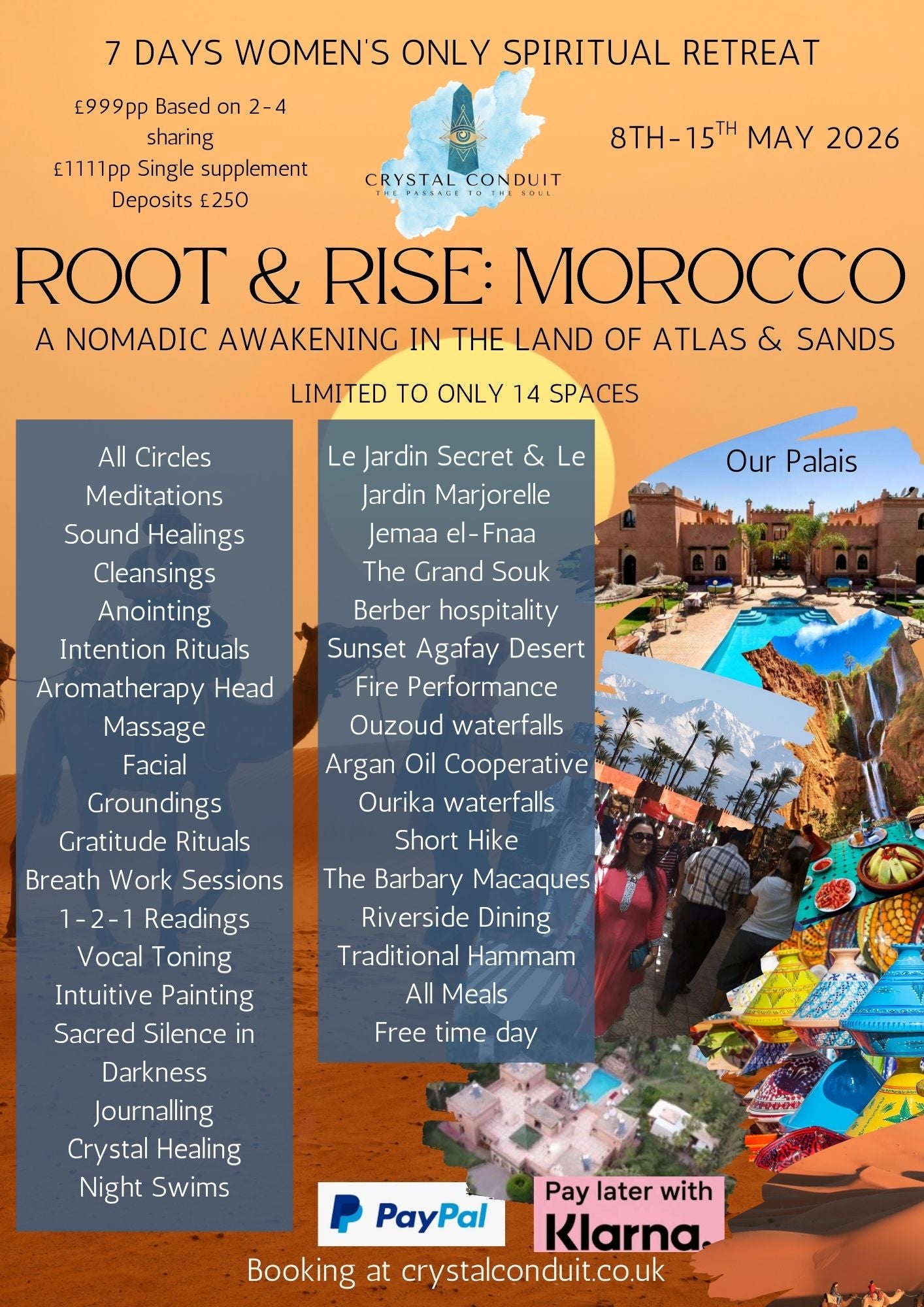 ROOT & RISE: MOROCCO 7 DAY WOMEN'S ONLY SPIRITUAL RETREAT 2026