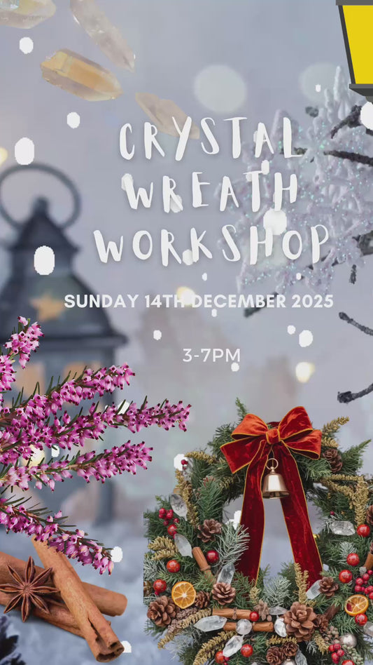 CHRISTMAS WREATH WITH CRYSTALS WORKSHOP