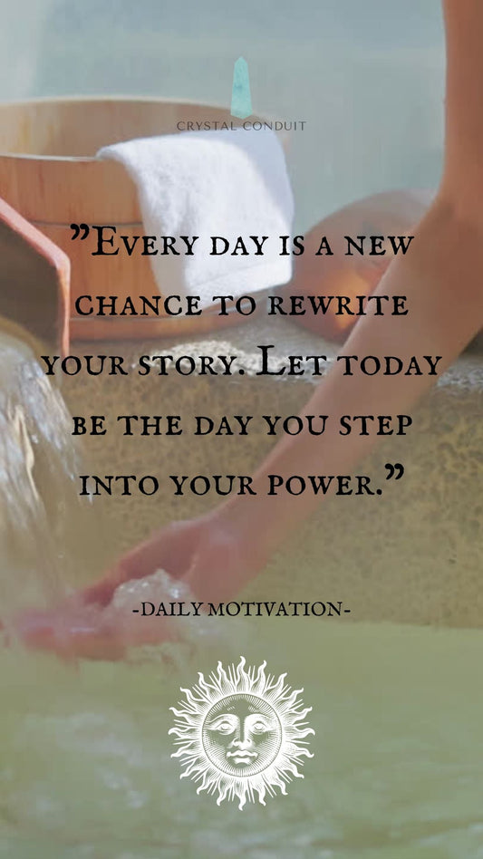 Every Day Is a New Chance to Rewrite Your Story- Spiritual Motivation