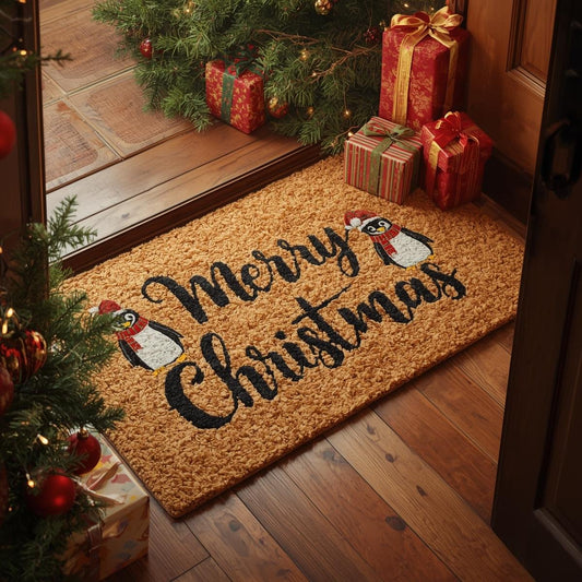 HOMEKIT PENGUIN CHRISTMAS COIR MAT WORKSHOP