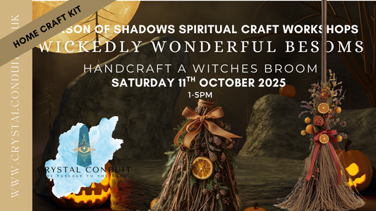 HOMEKIT WICKEDLY WONDERFUL BESOM BROOM SPIRITUAL CRAFT WORKSHOP