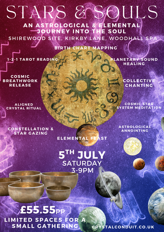 STARS & SOULS- An astrological and elemental journey to your soul! Spiritual Evening Retreat, Woodhall Spa, Lincolnshire 5th July 2025