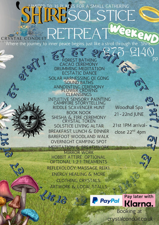 The Heart of the 'Shire' Spiritual Solstice Retreat Weekender 2025 - Woodhall Spa- 21st-22nd June