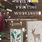 CHRISTMAS CARD RELIEF PRINTING WORKSHOP